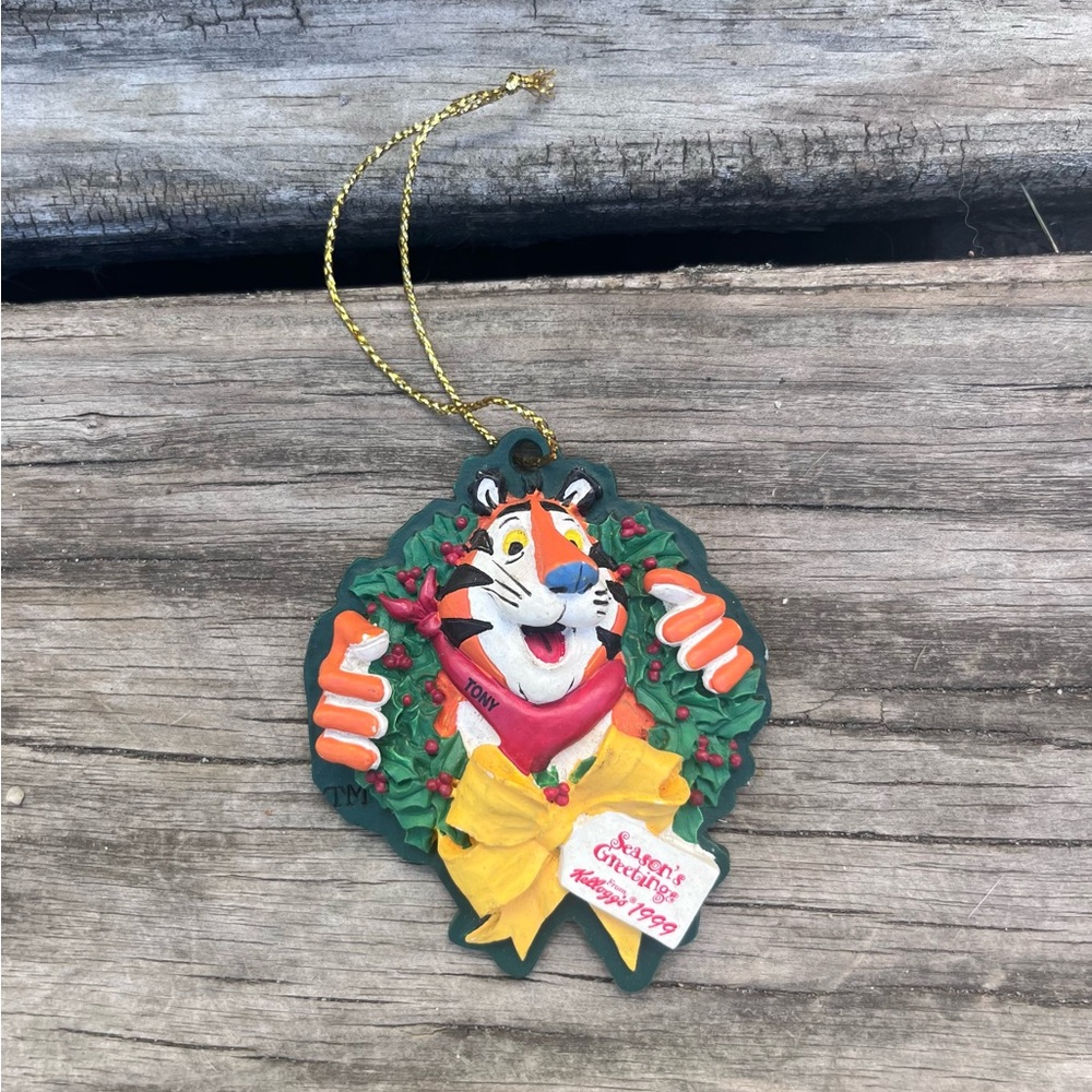 KELLOGG’S TONY THE TIGER CHRISTMAS ORNAMENT 1999